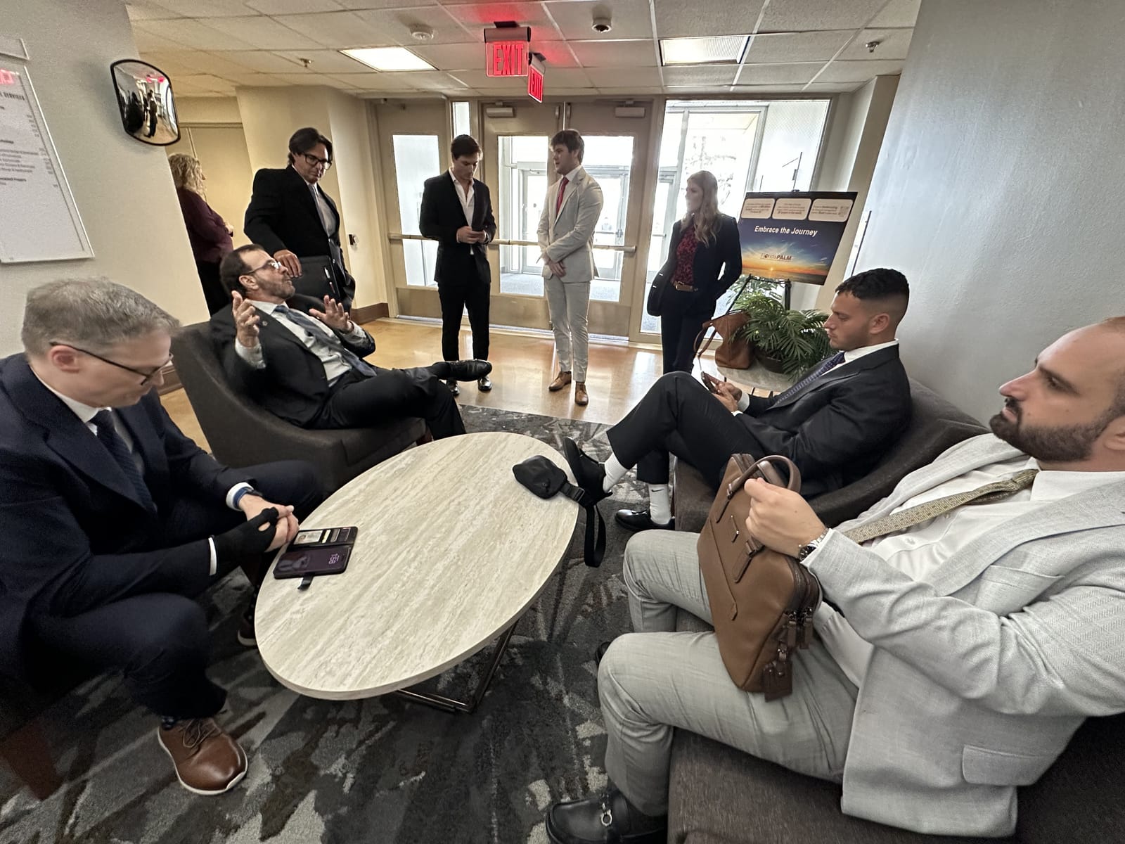 Blockchain Day at the Capitol: meeting lounge